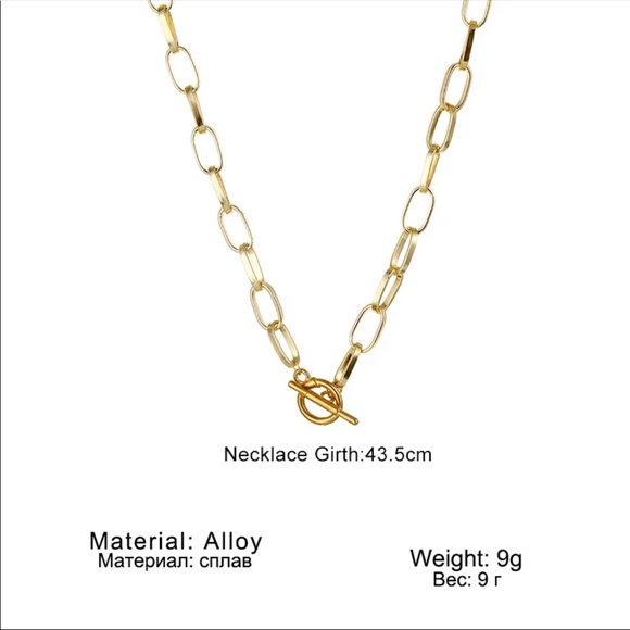 Nice gold color hip hop classic OT buckle necklace - Picture 4 of 4